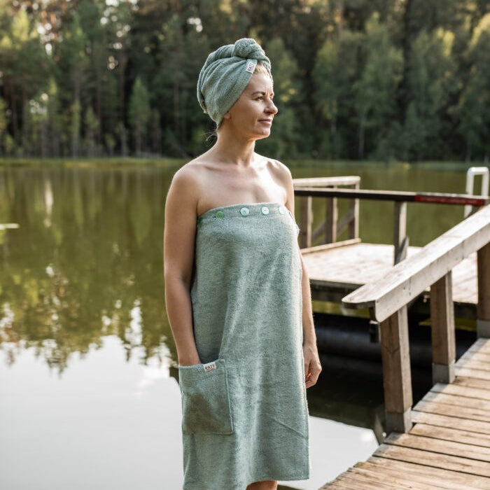 Hair Wrap for Women -  Bamboo Terry
