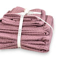 Organic Waffle Cotton Towel - Old Pink